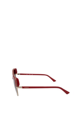 Lunettes de soleil femme - Catégorie 3 - Guess - Rouge, doré et gris