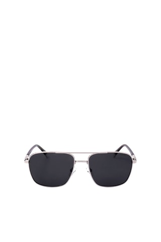 Lunettes de soleil polarisées homme - Catégorie 3 - Polaroid - Noir et argenté