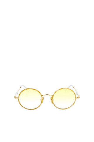 Lunettes de soleil femme - Catégorie 2 - Eyepetizer - Blanc, jaune et doré