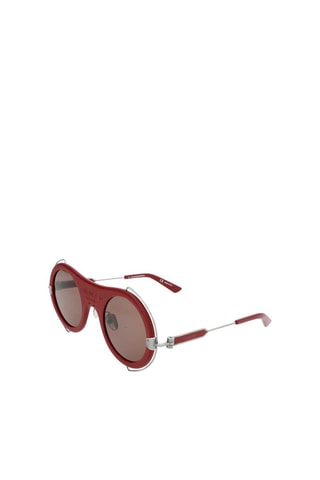 Lunettes de soleil femme - Catégorie 3 - Calvin Klein 205W39NYC - Rouge, marron et gris