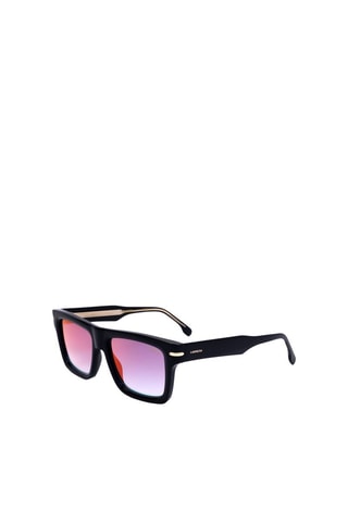 Lunettes de soleil homme - Verre effet miroir - Catégorie 2 - Carrera - Noir et rouge