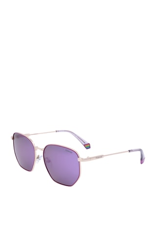 Lunettes de soleil polarisées femme - Verre effet miroir - Catégorie 3 - Polaroid - Doré