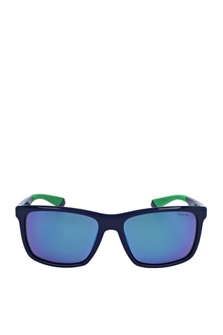 Lunettes de soleil polarisées homme - Verres effet miroir Catégorie 3 - Polaroid Sport - Bleu