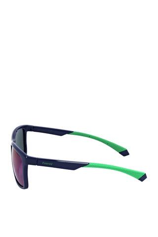 Lunettes de soleil polarisées homme - Verres effet miroir Catégorie 3 - Polaroid Sport - Bleu