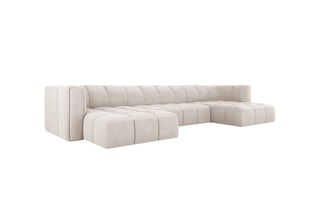 Canapé d’angle panoramique Adams - Beige