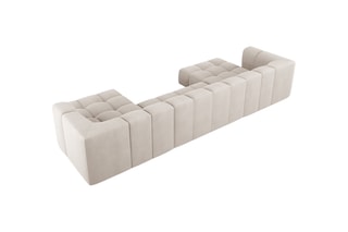 Canapé d’angle panoramique Adams - Beige