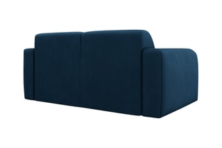 Canapé Lola - Bleu roi - 2 places - En tissu chenille