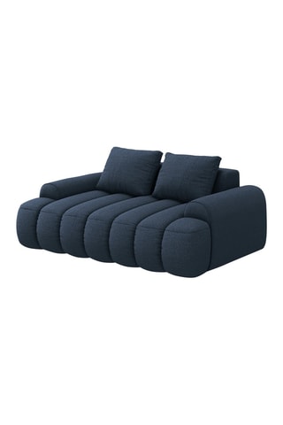 Canapé Simona - Bleu marine - 2 places - En polyester