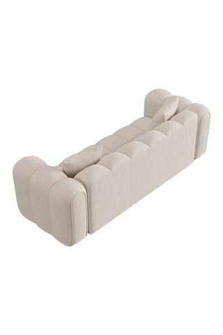 Canapé Clotilde - Beige - 3 places - Tissu chenille
