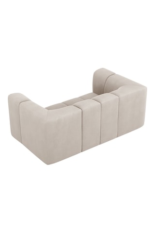 Canapé Adams - Beige - 2 places - Toucher velours