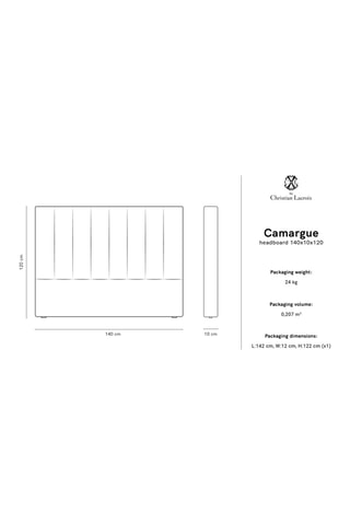 Tête de lit Camargue - Vert et noir