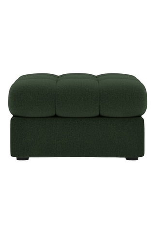 Pouf Yohan - Vert foncé - En tissu structuré