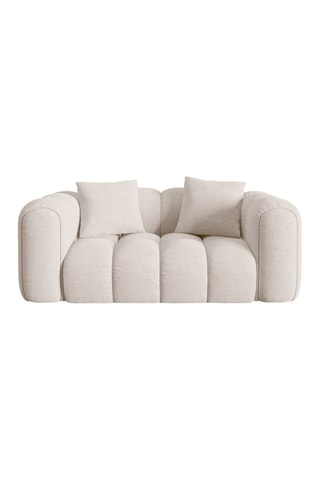 Canapé Elise - Beige - 2 places - En tissu chenille