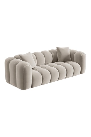 Canapé Astro - Ecru - 2 places - En tissu chenille
