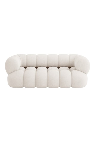 Canapé Maurice - Ecru - 2 places - En tissu chenille