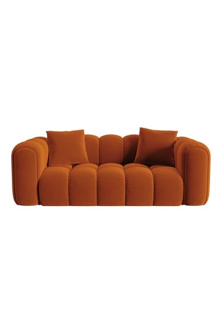 Canapé Astro - Orange - 3 places - En velours