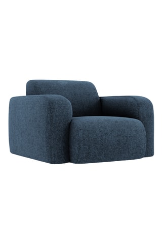 Fauteuil Lola - Bleu - En tissu chenille