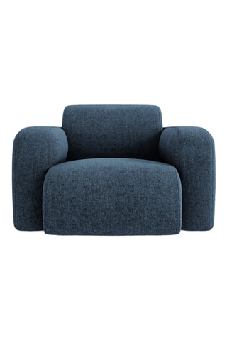 Fauteuil Lola - Bleu - En tissu chenille