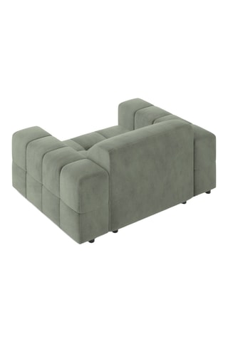 Fauteuil Luc - Vert sauge - En tissu structurel