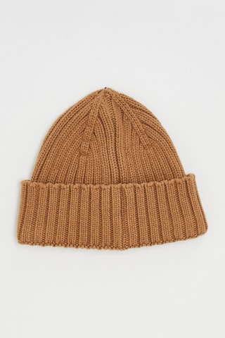 Bonnet de ski en laine vierge et cachemire Jigsaw - Camel - Sun Valley