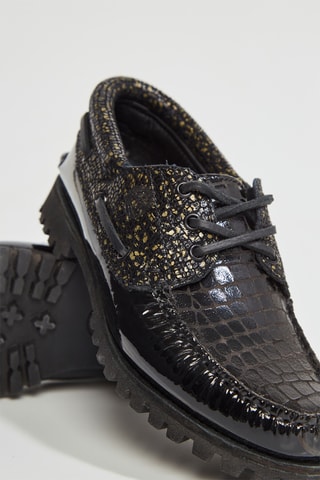 Chaussures bateau en cuir Heritage - Noir - Timberland