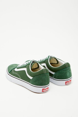 Baskets en cuir Old Skool - Vert et blanc - Vans