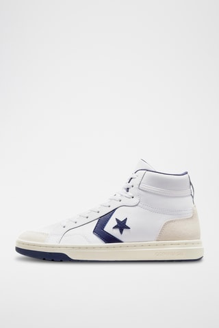 Chaussures d’entrainement en cuir - Blanc et bleu marine - Converse
