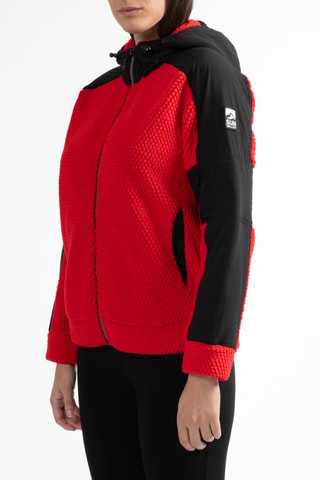 Veste de ski polaire à capuche Ramba - Rouge - Sun Valley