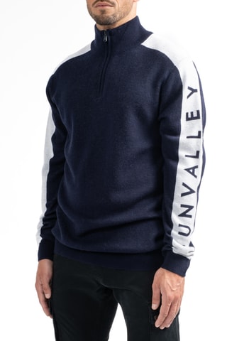 Pull en laine Hack - Bleu marine - Sun Valley