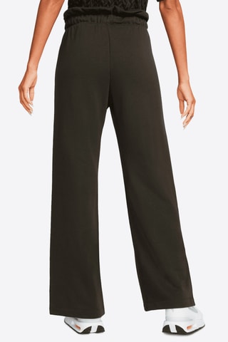 Pantaloni wide legs in pile a vita alta - Nero - Nike