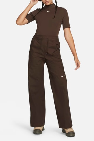 Pantaloni a vita alta - Marrone - Nike
