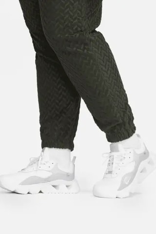 Pantaloni a vita alta - Verde oliva e bianco - Nike