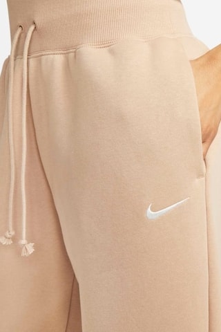 Pantaloni wide legs in pile a vita alta - Marrone - Nike