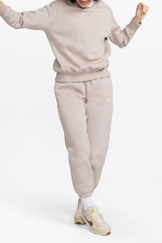 Pantaloni in pile a vita alta Nike Sportswear Phoenix - Taupe - Nike