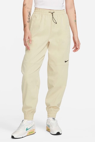Pantaloni a vita alta Swoosh - Beige - Nike