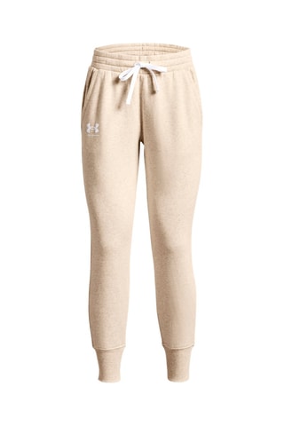 Pantaloni da training in pile Rival - Beige melange - Under Armour