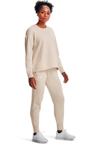 Pantaloni da training in pile Rival - Beige melange - Under Armour