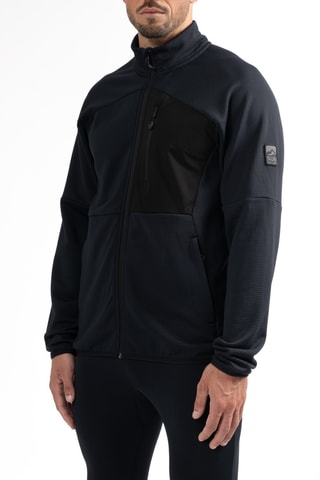 Veste regular polaire Lines - Bleu nuit et noir - Sun Valley