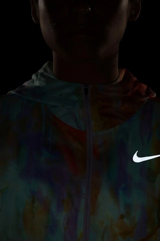 Giacca con cappuccio tie and dye - Verde acqua e arancione - Nike