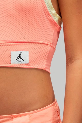Crop top trompe-l’œil Jordan Esentials - Corail et écru - Nike