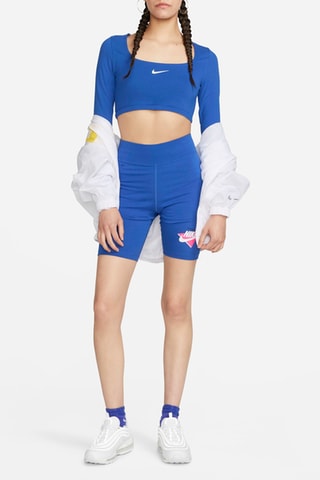 Crop top Dance long - Bleu roi - Nike