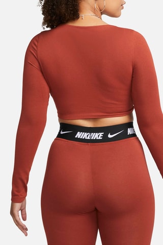 Crop top Dance long - Orange - Nike