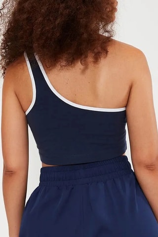 Crop top asymétrique - Bleu marine - Ellesse
