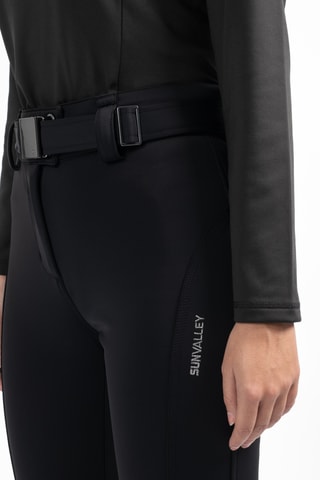 Pantalon slim de ski Softshell Izalys - Noir - Sun Valley