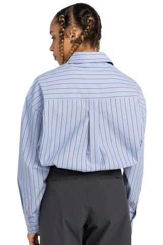 Camicia relaxed in cotone bio - Blu-grigio - Element