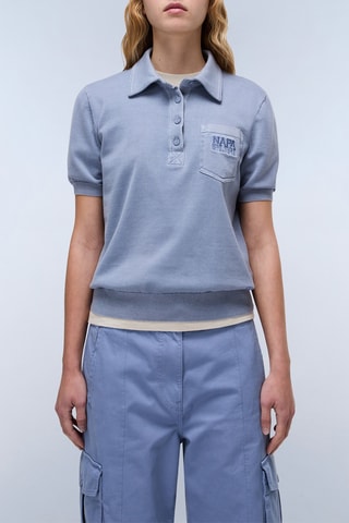 Polo D Cassis - Celeste - Napapijri