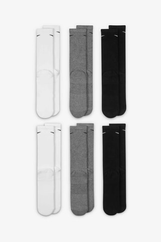 6 paires de chaussettes d’entrainement - Blanc et gris - Nike