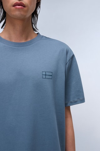 T-shirt S Sorano - Blu-grigio - Napapijri