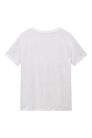 Linnen T-shirt S Ete - Wit