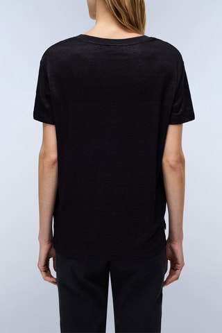 Linnen T-shirt S Ete - Zwart